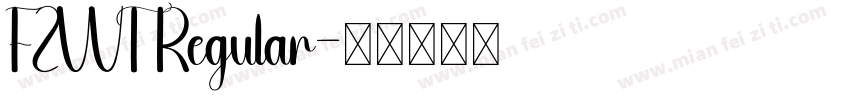 FZWT Regular字体转换